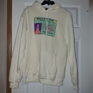 White Spongebob Graphic Hoodie - Patrick's License